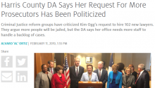 Harris County DA Says Her Request For More Prosecutors Has Been Politicized