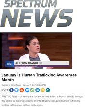 January is Human Trafficking Awareness Month