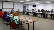 Meeting of Dallas County Juvenile Board. Credit: Elías Valverde II / Dallas Morning News