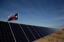 The Roserock Solar Project in Pecos County, Texas, photo via Dallas Morning News/Recurrent Energy